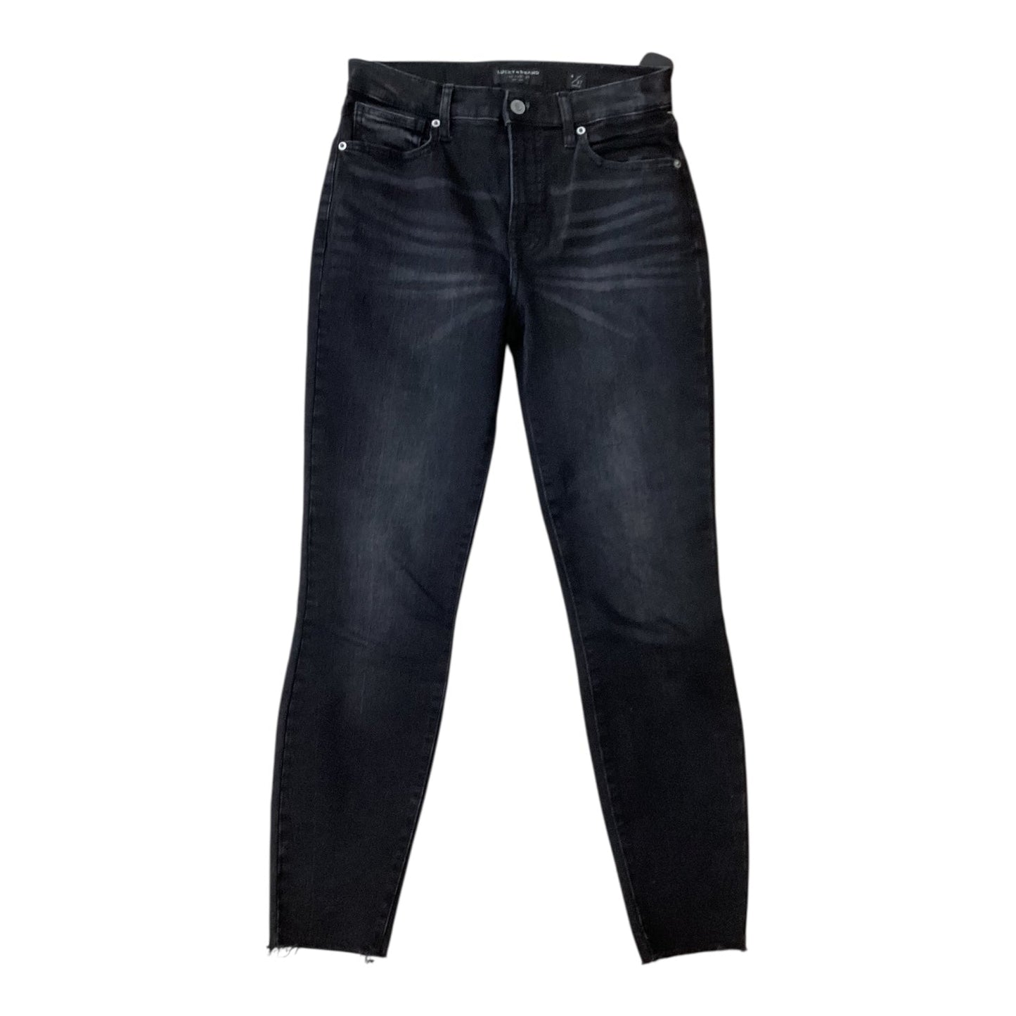 Jeans Skinny By Lucky Brand In Black, Size:4