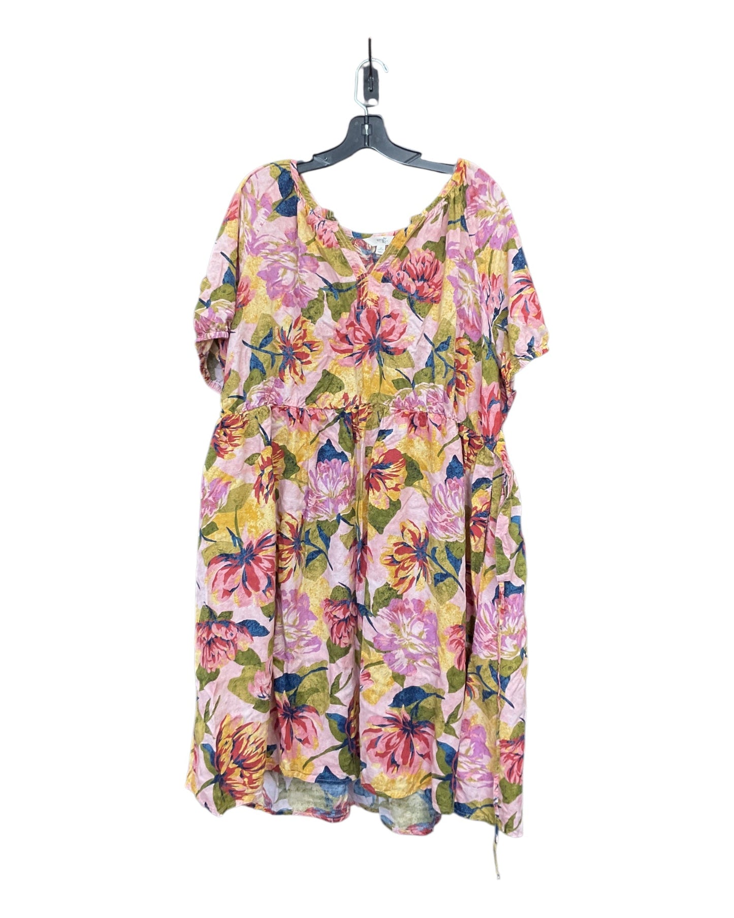 Dress Casual Midi By Terra & Sky In Floral Print, Size:3