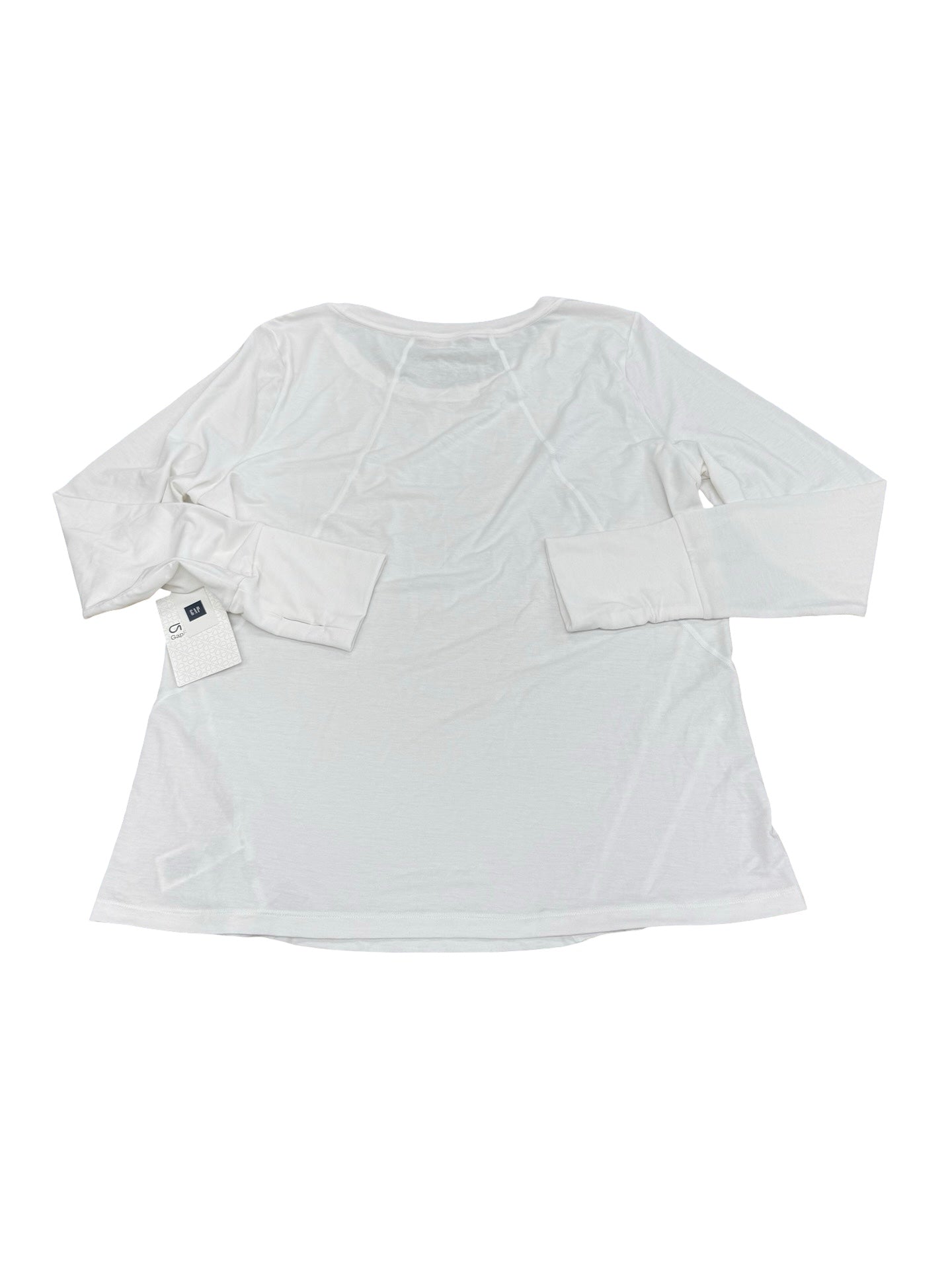 Athletic Top Ls Crewneck By Gapfit In White, Size:Xl