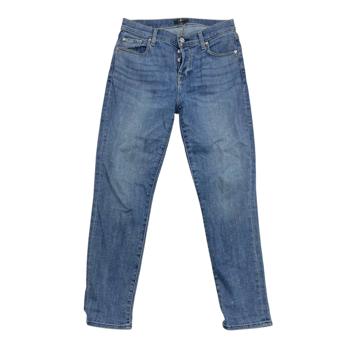 Jeans Straight By 7 For All Mankind In Blue, Size:2