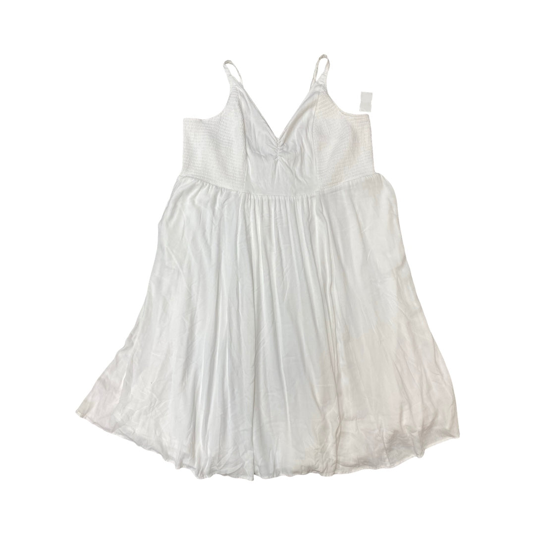 Dress Casual Midi By Torrid In White, Size:5.5