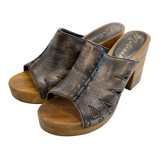 Sandals Heels Block By Matisse In Brown, Size:8