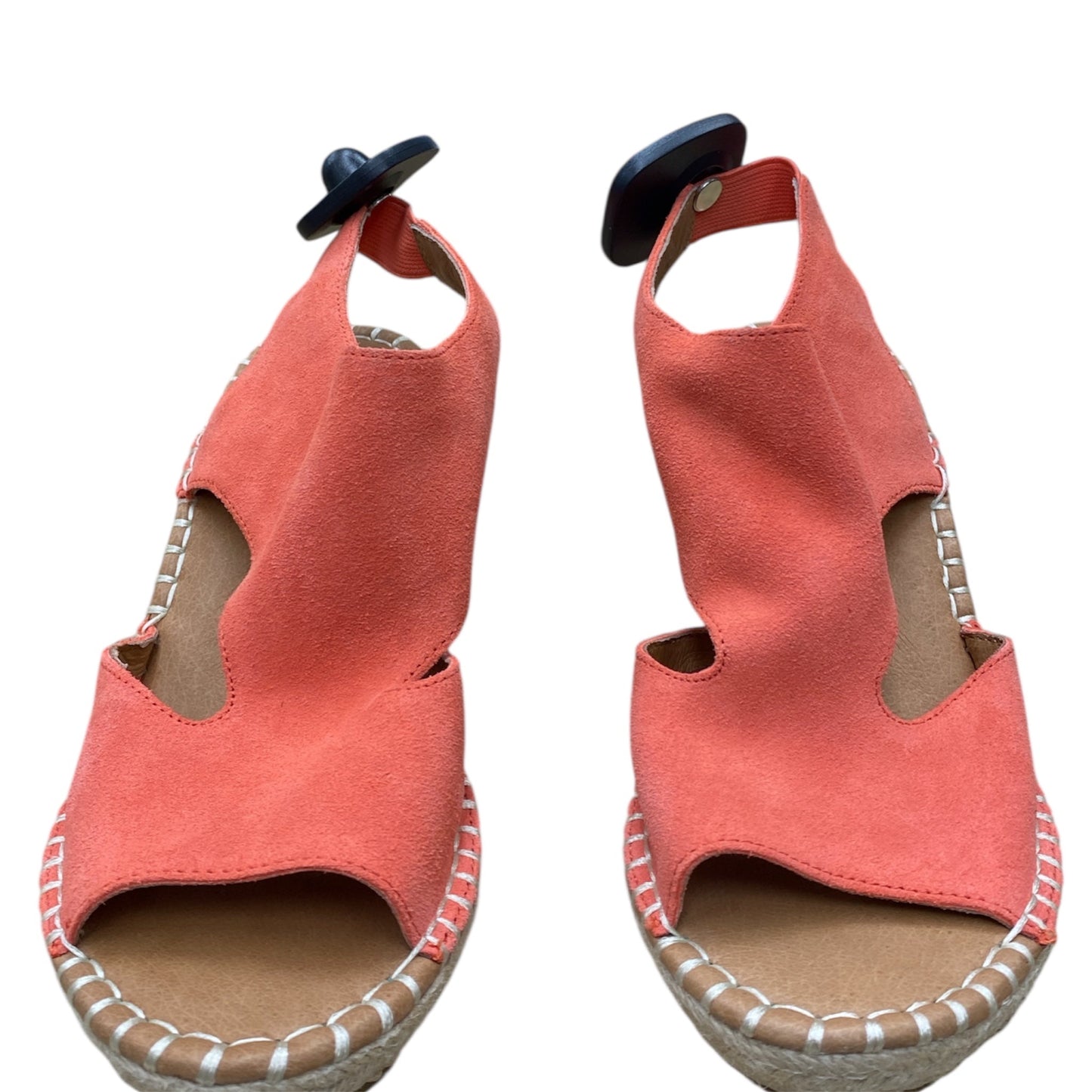 Shoes Heels Wedge By Gentle Souls In Peach, Size:7.5