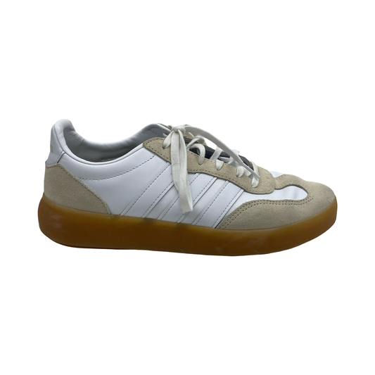 Shoes Sneakers By Adidas In Tan & White, Size:9.5