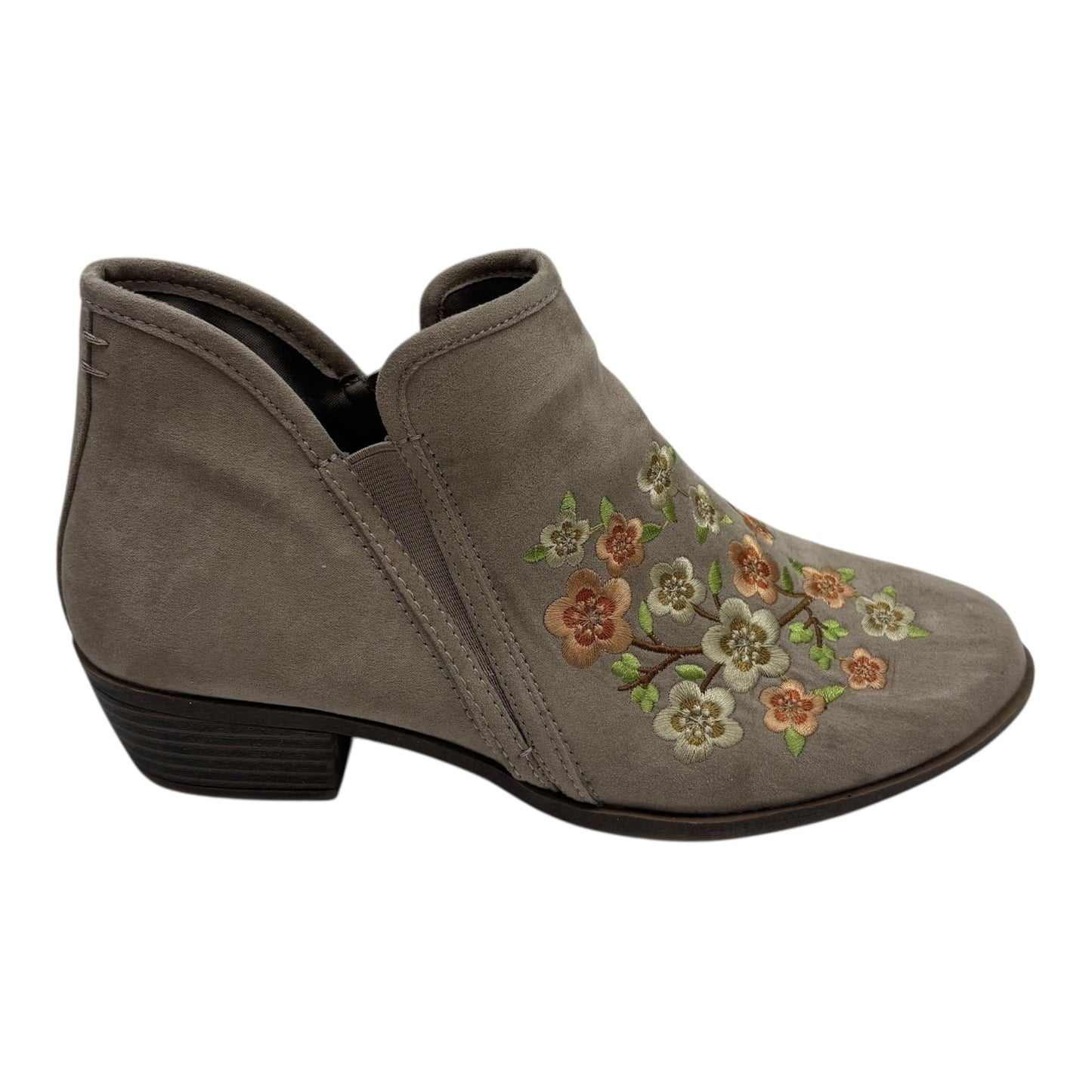 Boots Ankle Heels By So In Tan, Size:9.5