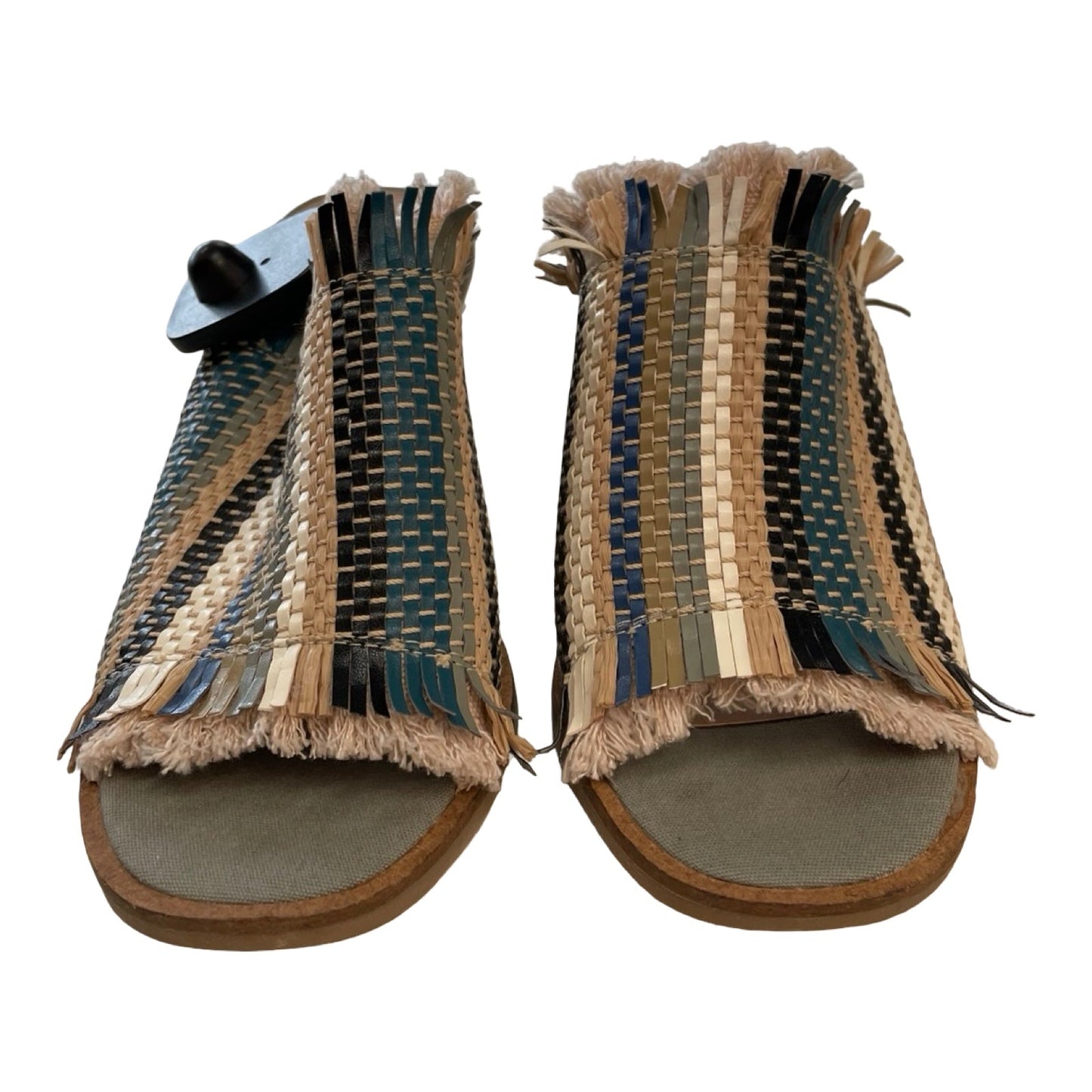 Sandals Heels Wedge By Lucky Brand In Multi, Size:7.5