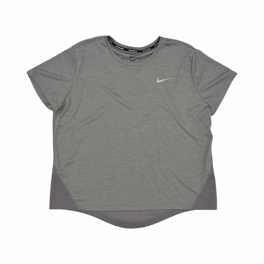 Athletic Top Ss By Nike In Grey, Size:Xl