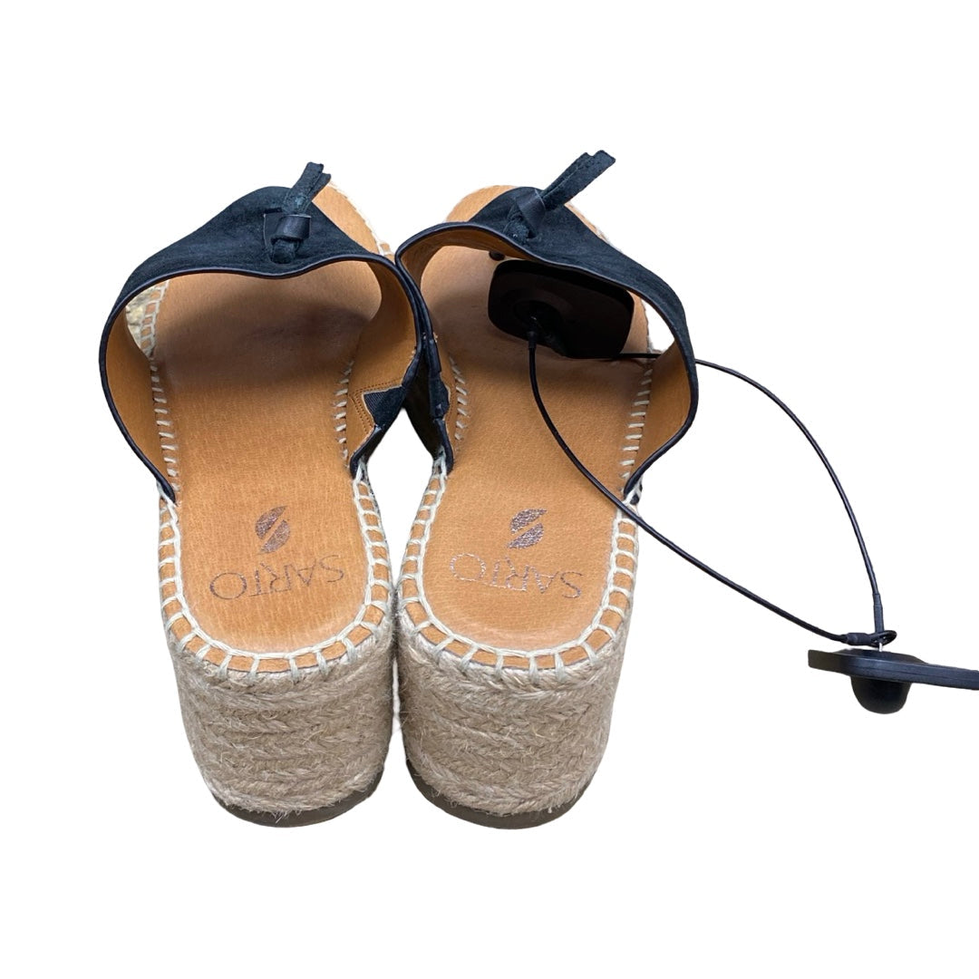 Sandals Heels Platform By Franco Sarto In Black, Size:8