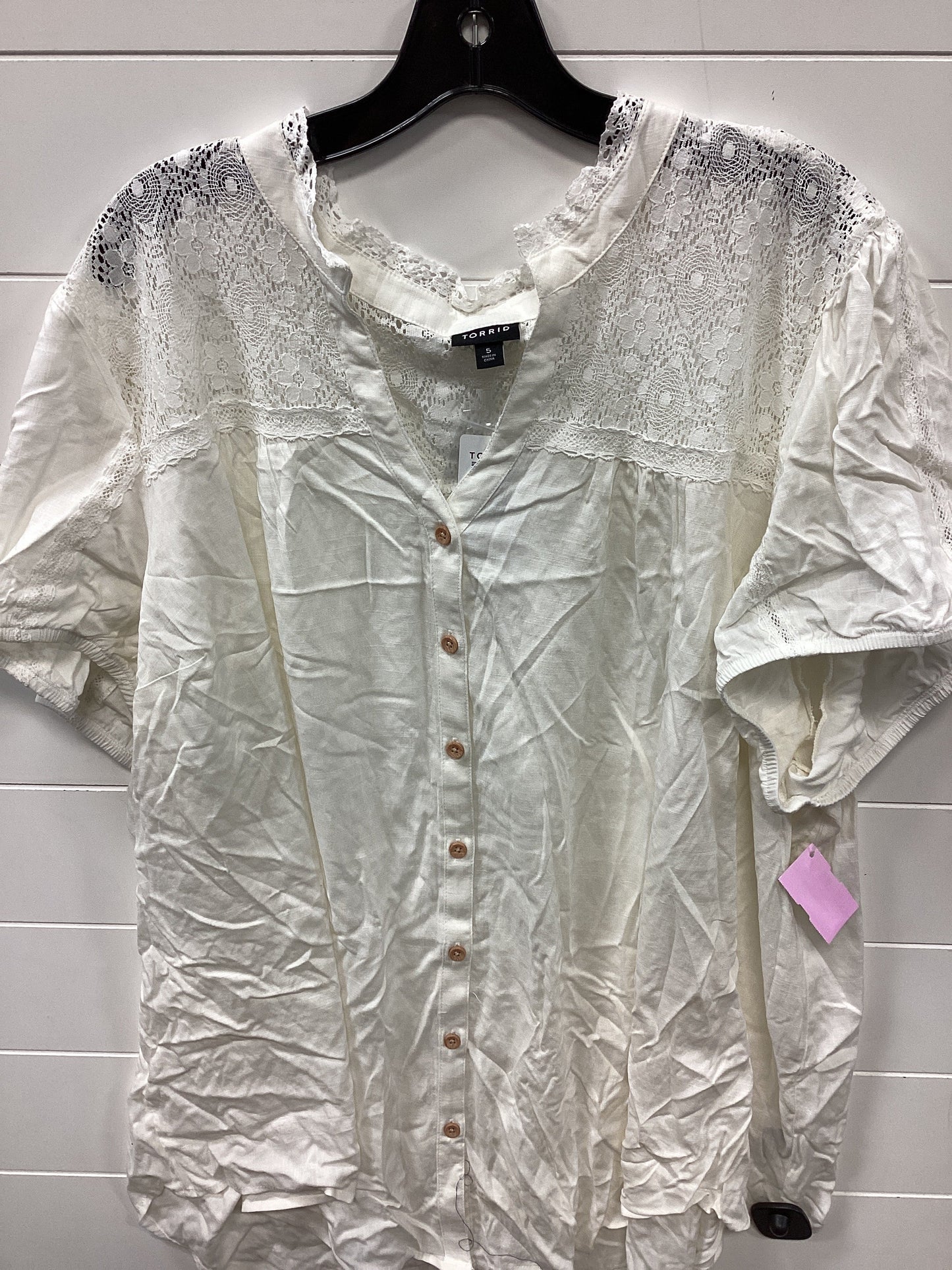 Top Ss By Torrid In White, Size:4X