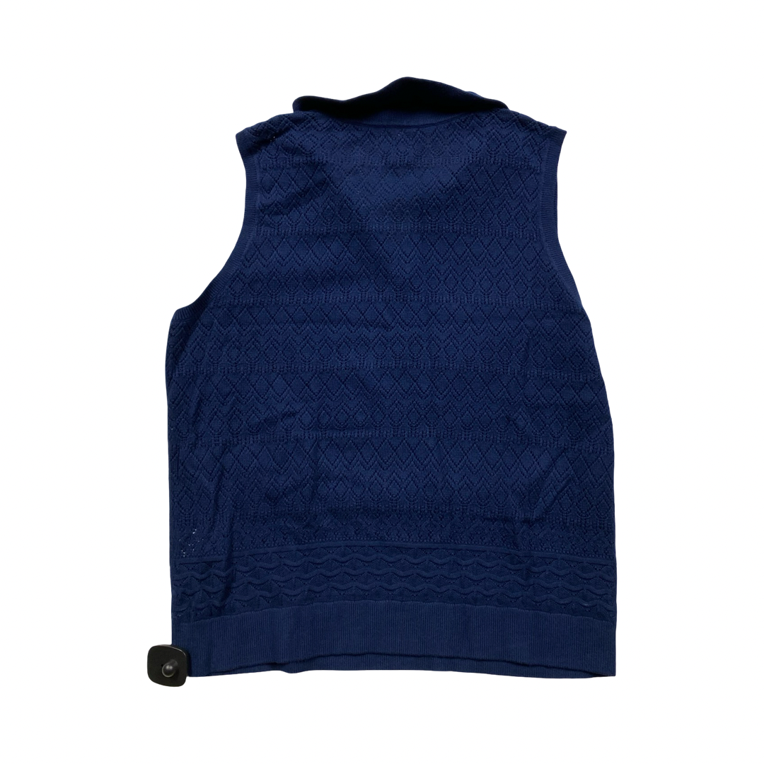 Top Sleeveless By Lands End In Navy, Size:L