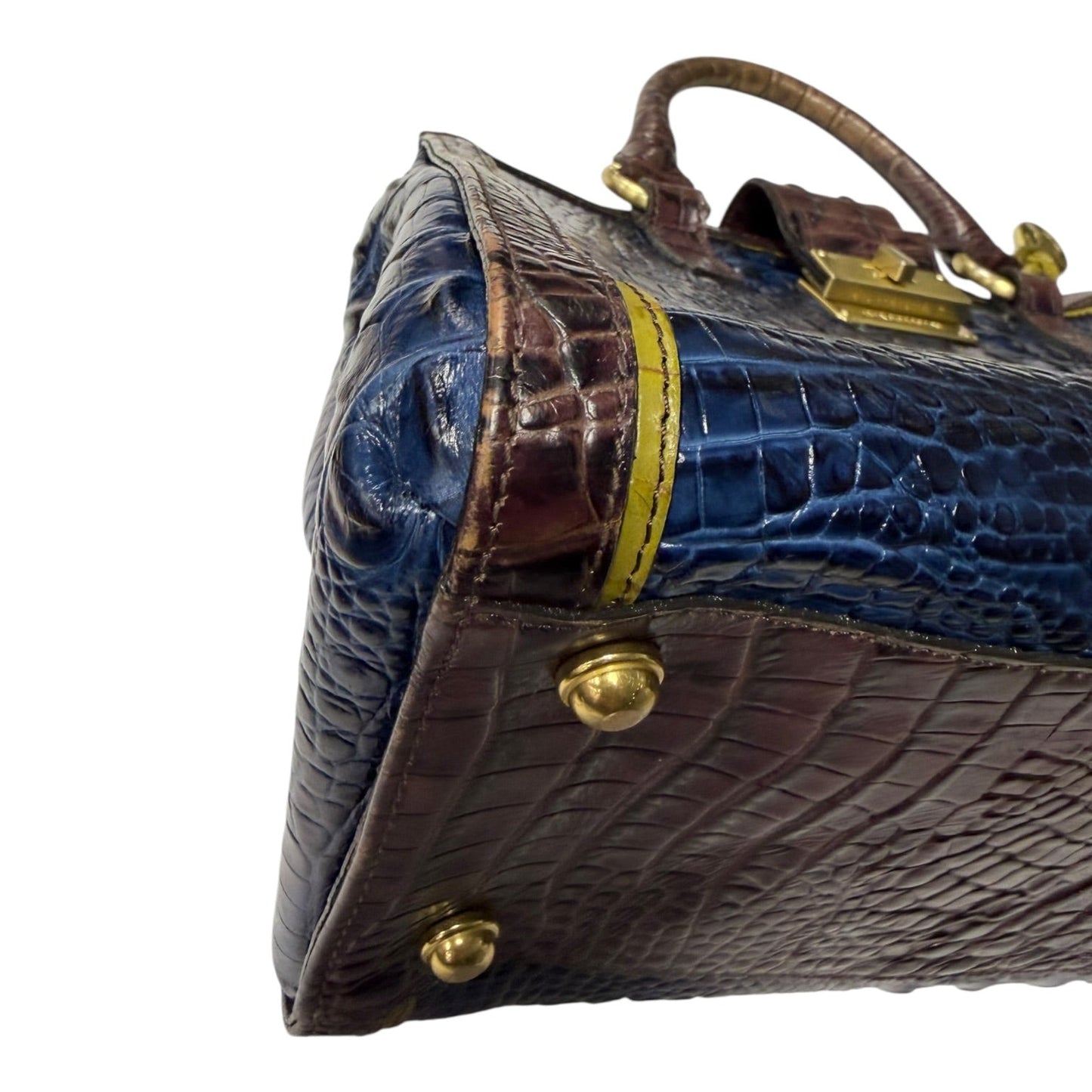 Handbag Designer By Brahmin In Blue, Size:Medium