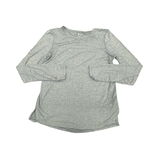 Athletic Top Ls Crewneck By Zella In Grey, Size:S