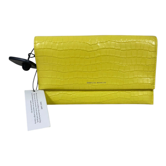 Wallet Designer By Rebecca Minkoff In Yellow, Size:Medium