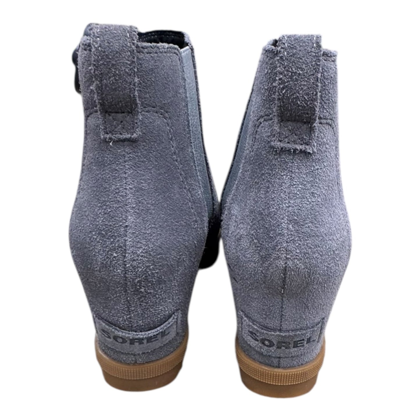 Boots Ankle Heels By Sorel In Grey, Size:7.5
