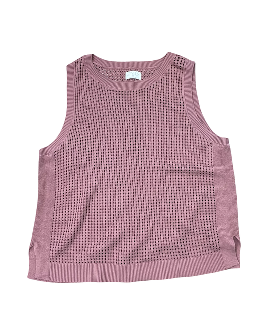 Top Sleeveless By Stylus In Mauve, Size:1X