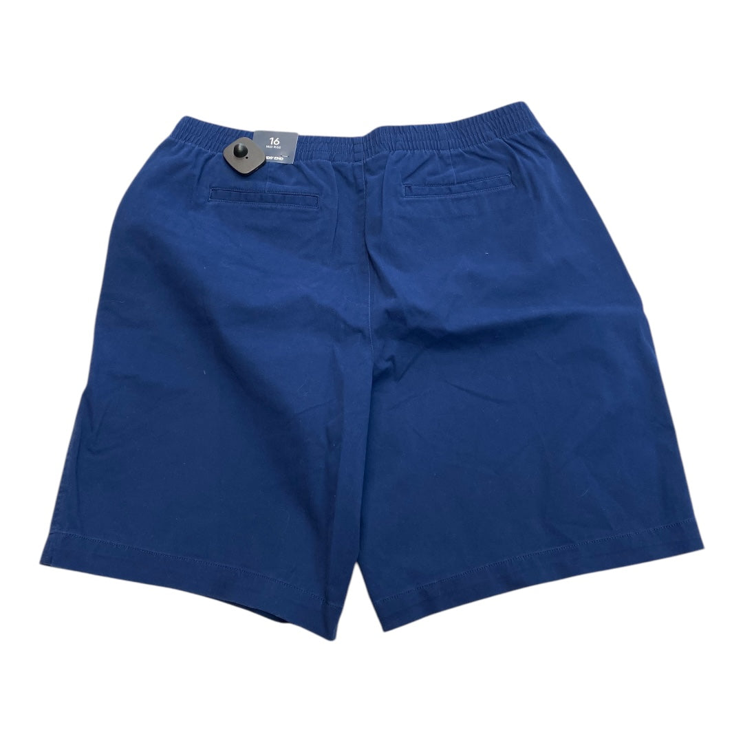 Shorts By Lands End In Navy, Size:16