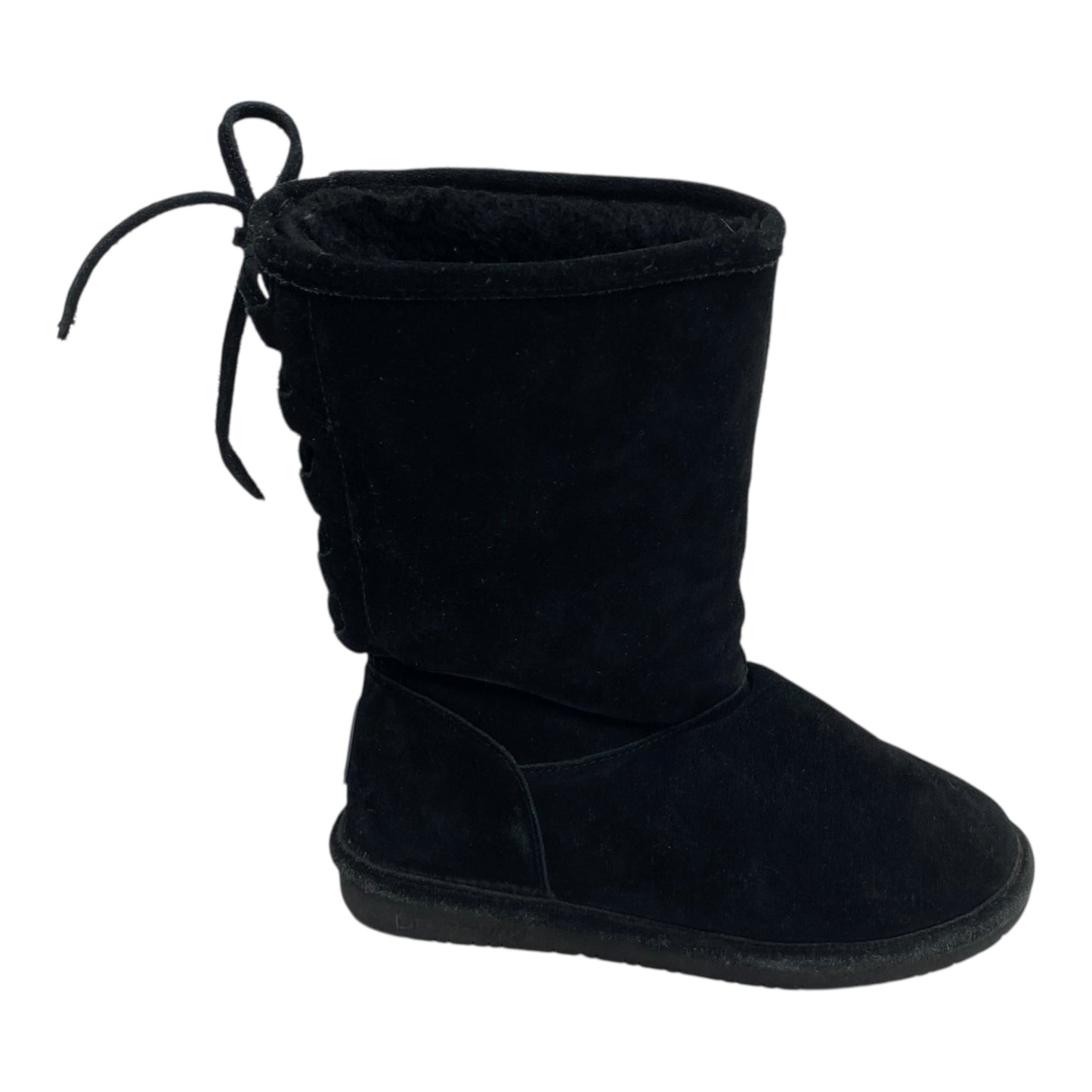 Boots Mid-Calf Flats By Bearpaw In Black, Size:7