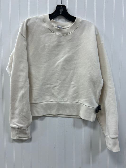 Sweatshirt Crewneck By Athleta In Cream, Size:S