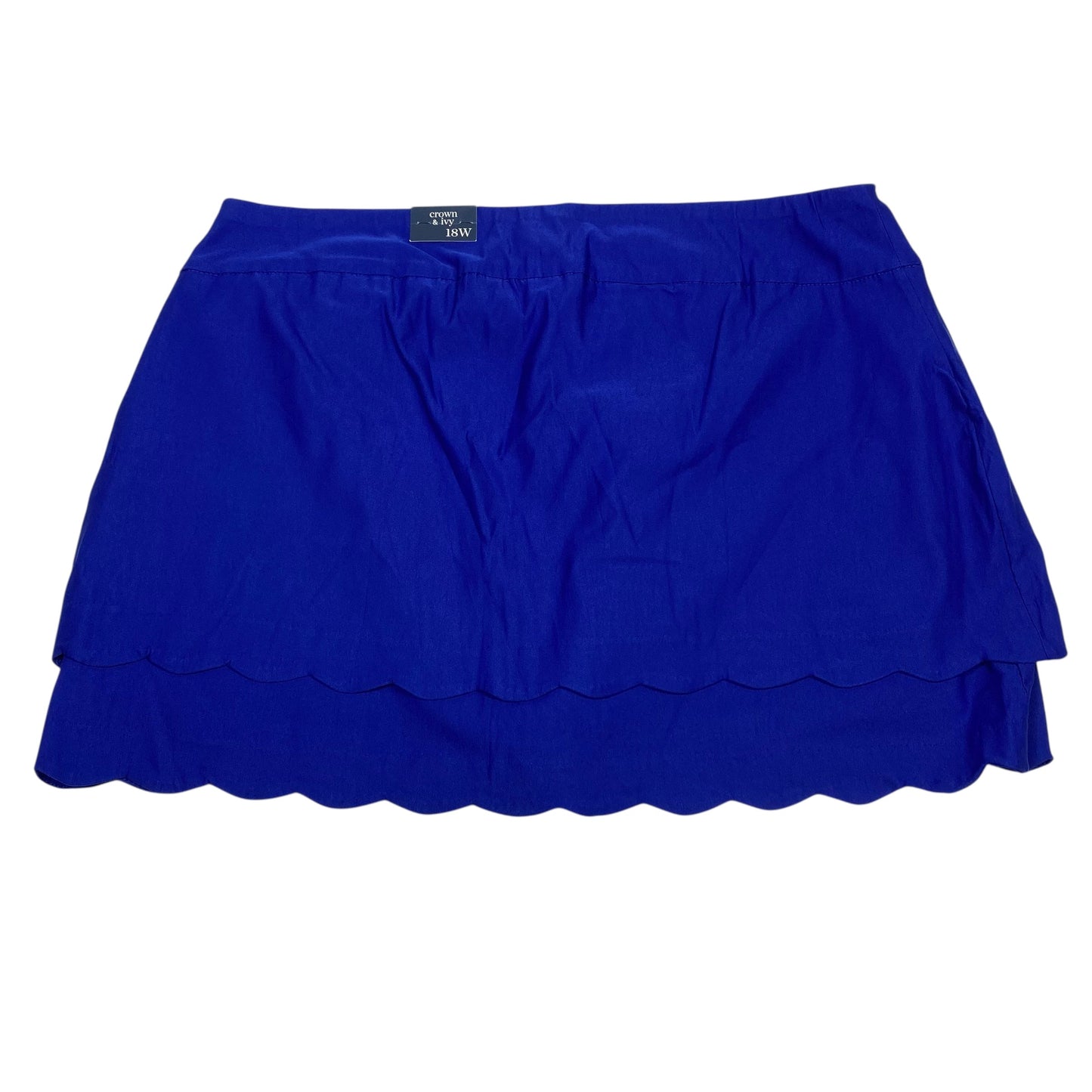 Skort By Crown And Ivy In Blue, Size:1X