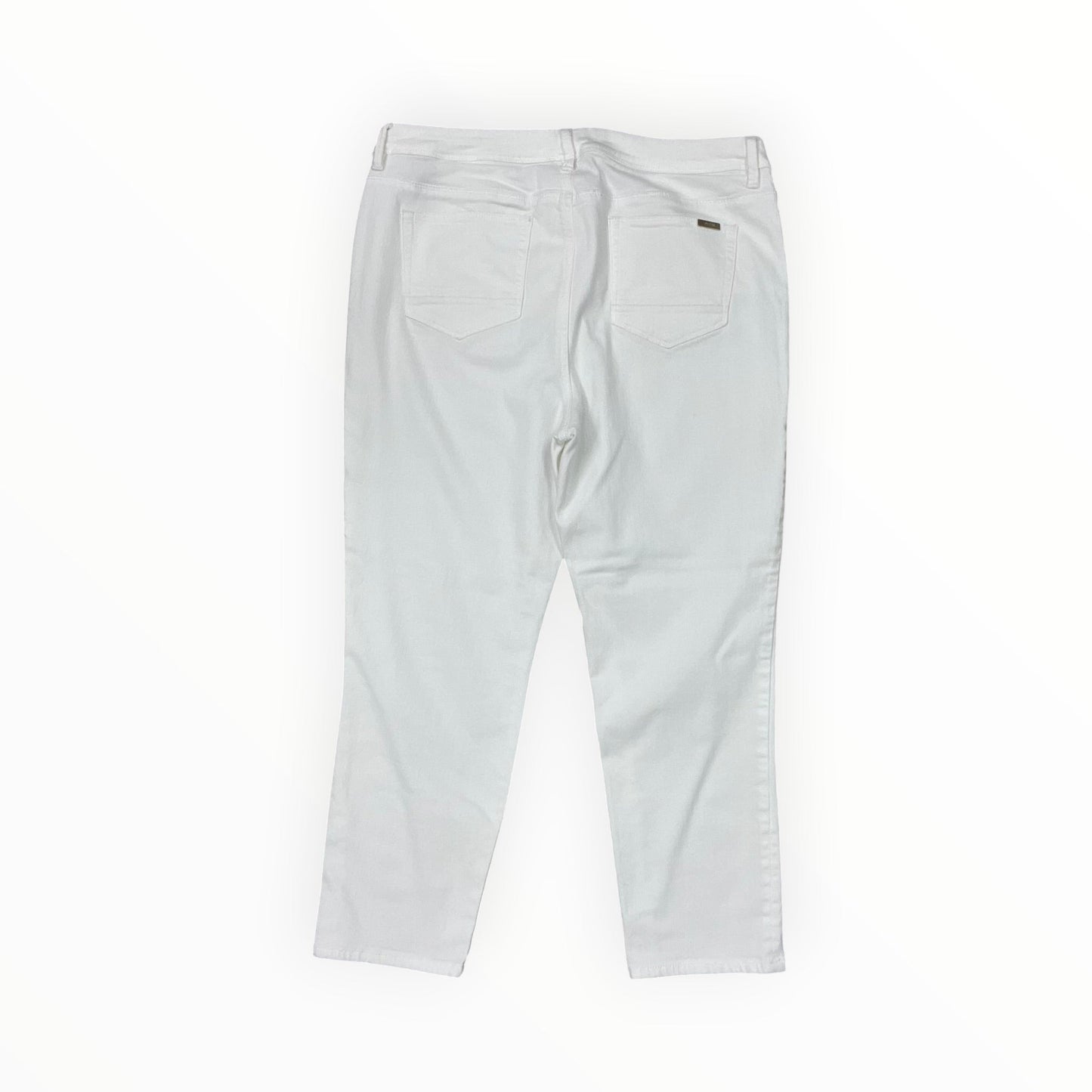 Pants Cropped By Chicos In White, Size:L