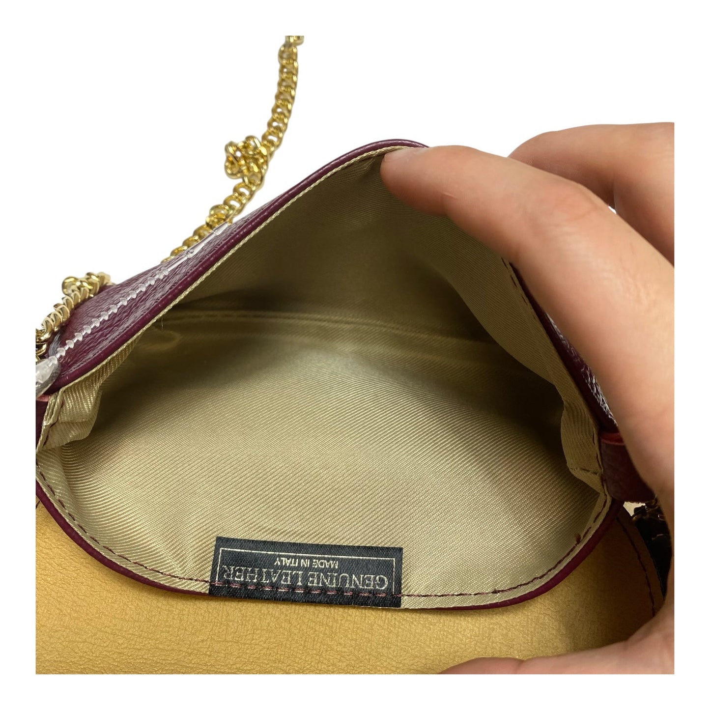 Crossbody Leather By Clothes Mentor, Size: Small