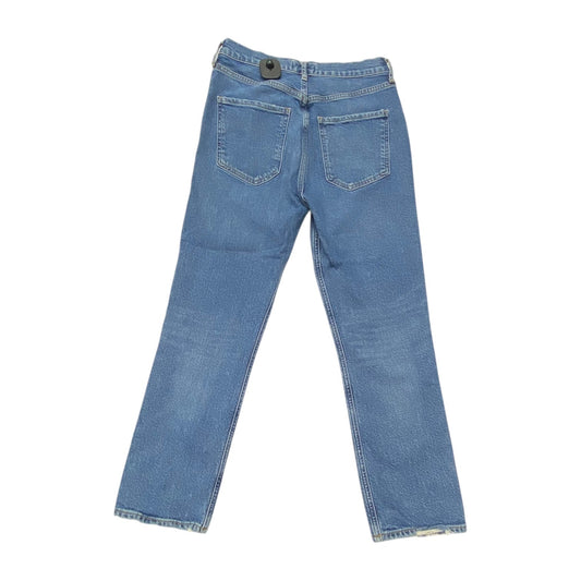Jeans Boot Cut By Agolde In Blue Denim, Size:0