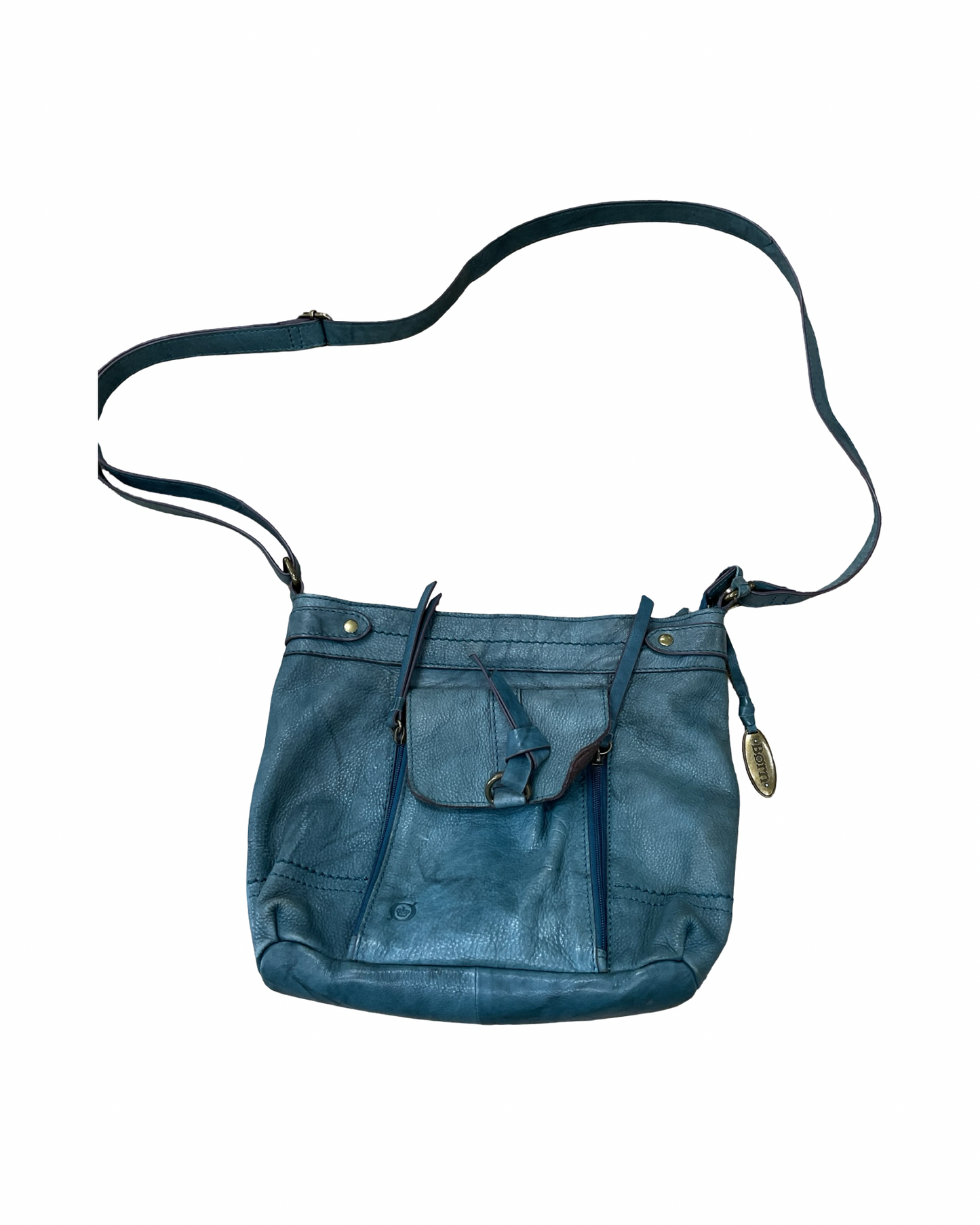 Crossbody By Born In Teal, Size:Medium