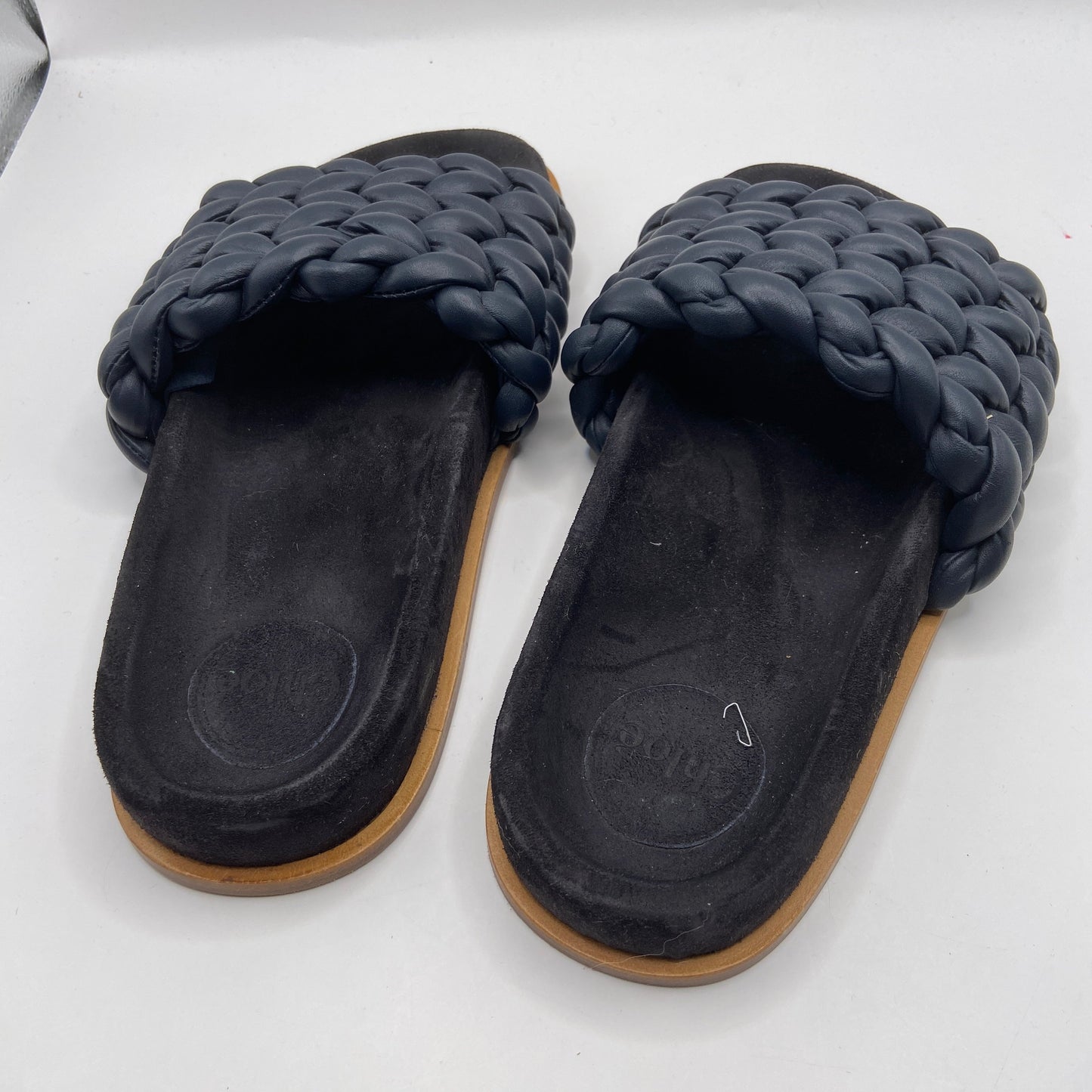 Sandals Luxury Designer By Chloe In Black, Size: 9