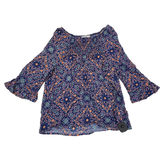 Top 3/4 Sleeve By Croft And Barrow In Multi, Size:Xsp