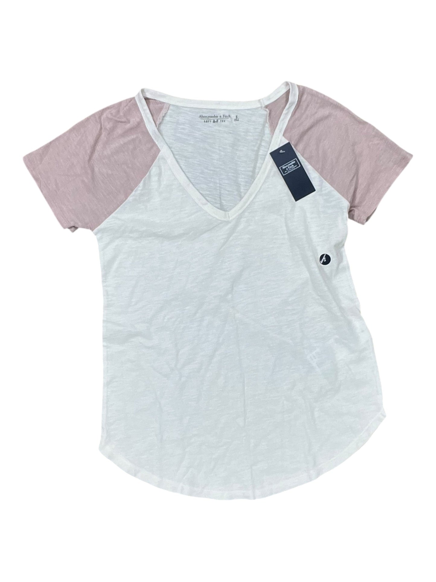 Top Ss By Abercrombie And Fitch In Cream, Size:S