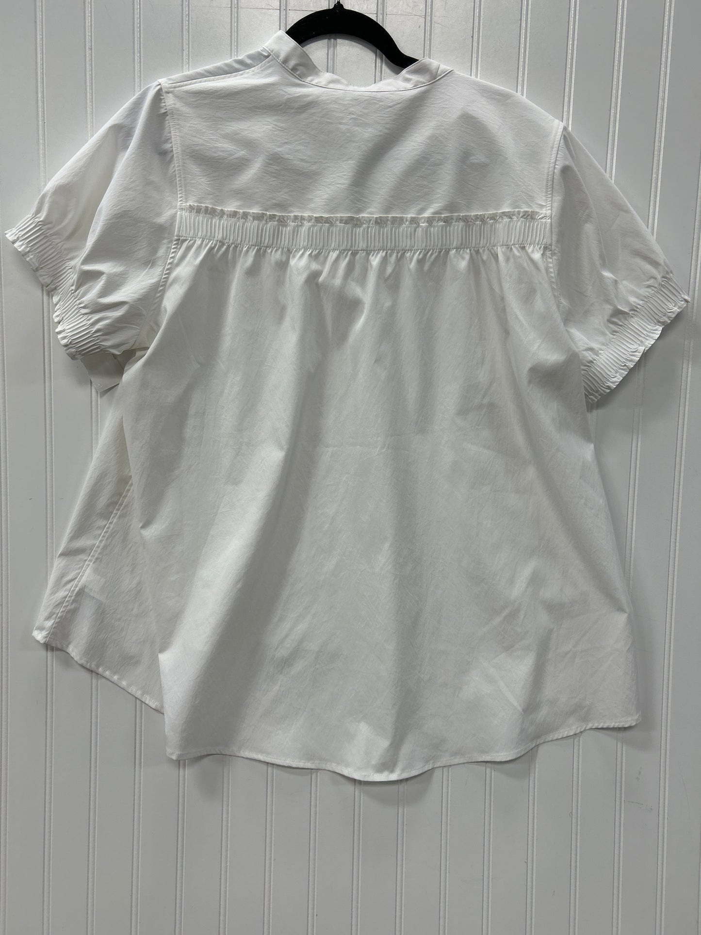 Blouse Ss By Athleta In White, Size:L