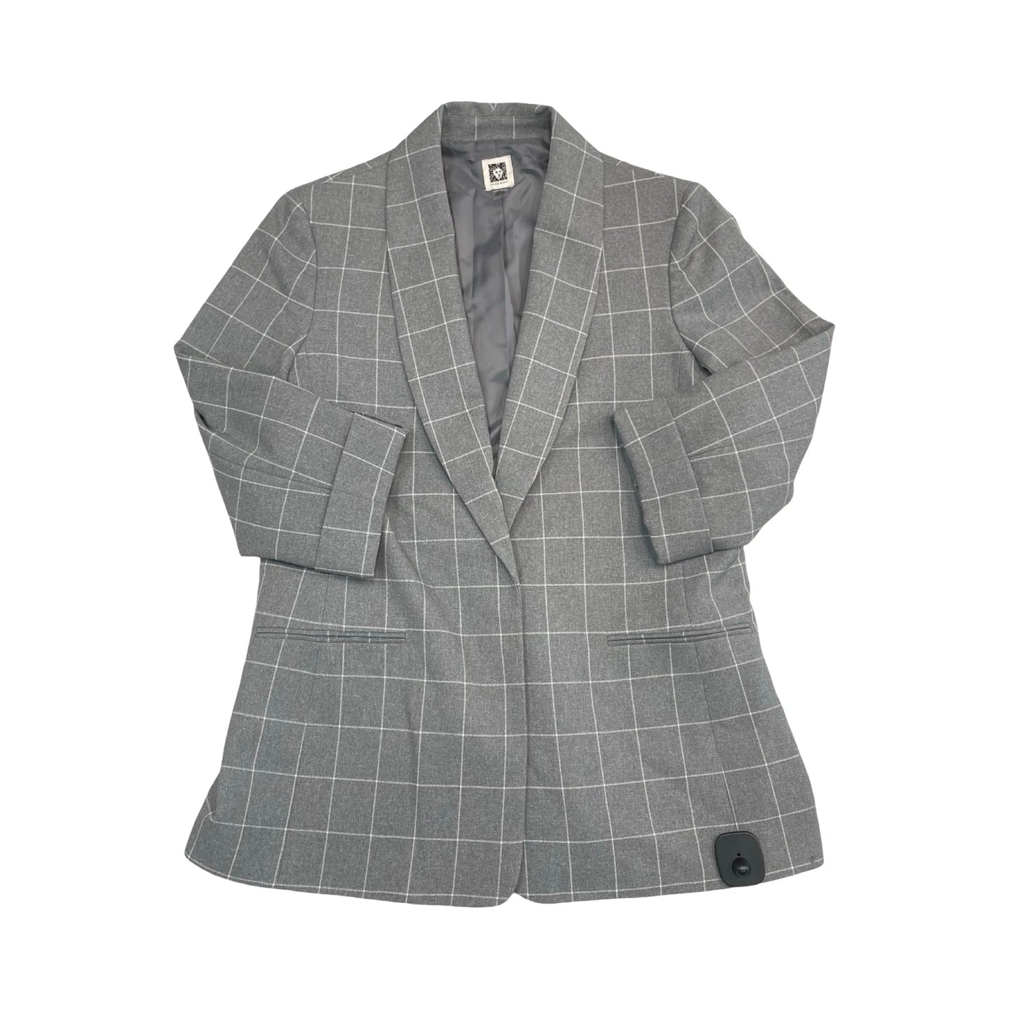 Blazer By Anne Klein In Grey, Size:L