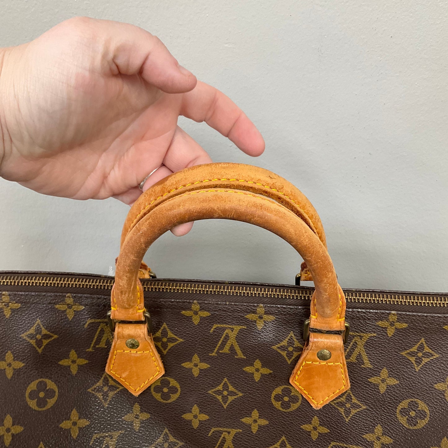 1982 Vintage Speedy 40 By Louis Vuitton In Brown Monogram, Size: 40