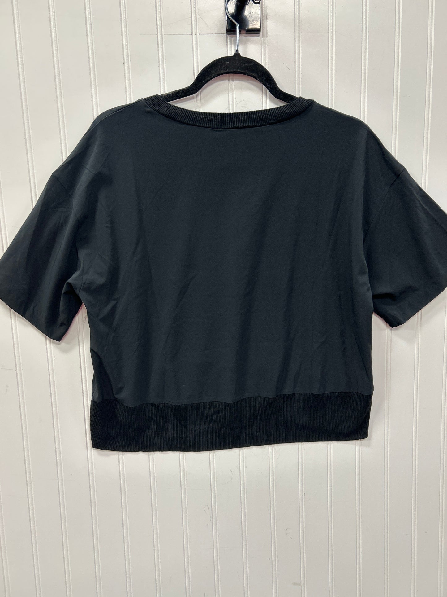 Athletic Top Ss By Athleta In Black, Size:M