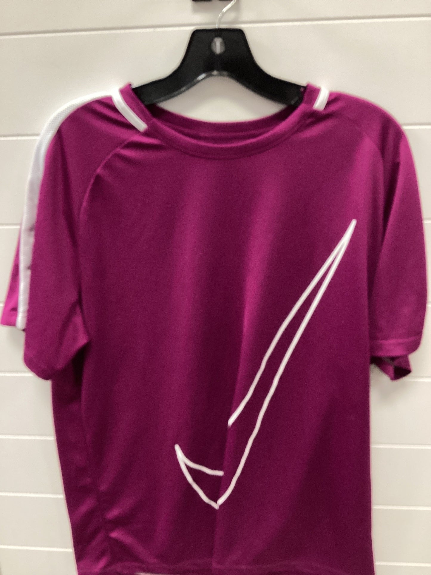 Athletic Top Ss By Nike Apparel In Purple, Size:Xl