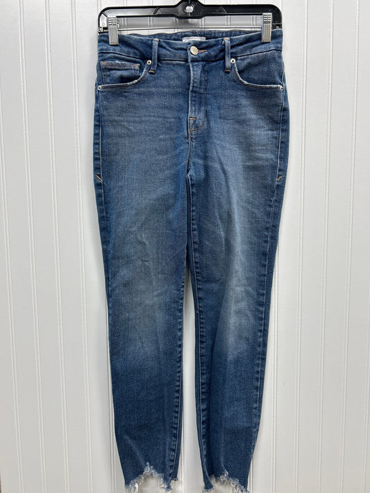 Jeans Straight By Good American In Blue Denim, Size:0