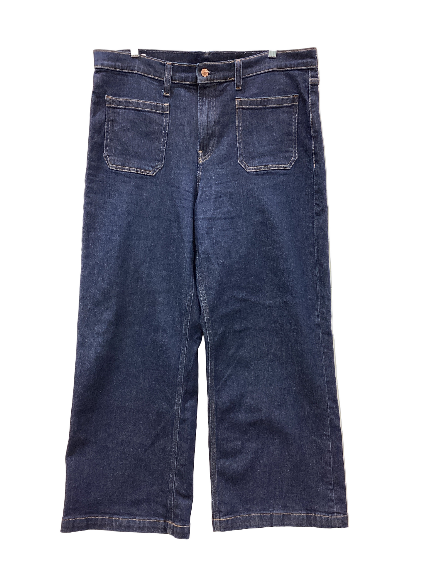 Jeans Straight By Gap In Blue Denim, Size:14