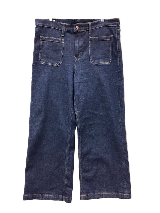 Jeans Straight By Gap In Blue Denim, Size:14