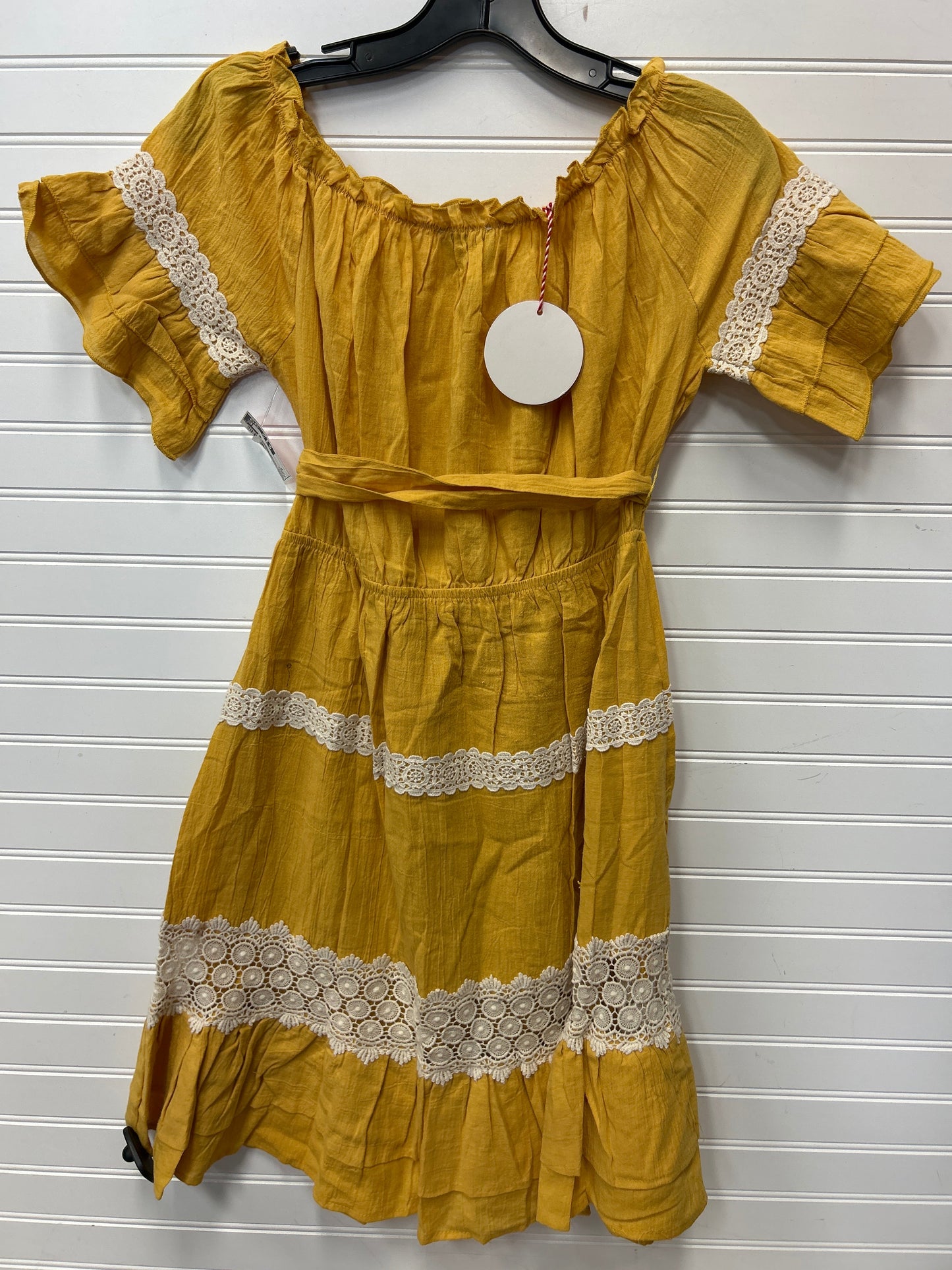 Dress Casual Midi By Hayden La In Yellow, Size:M