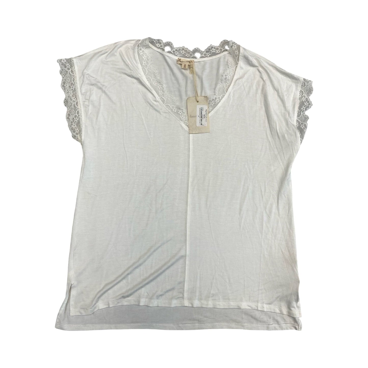 Top Ss By Hem & Thread In White, Size:M