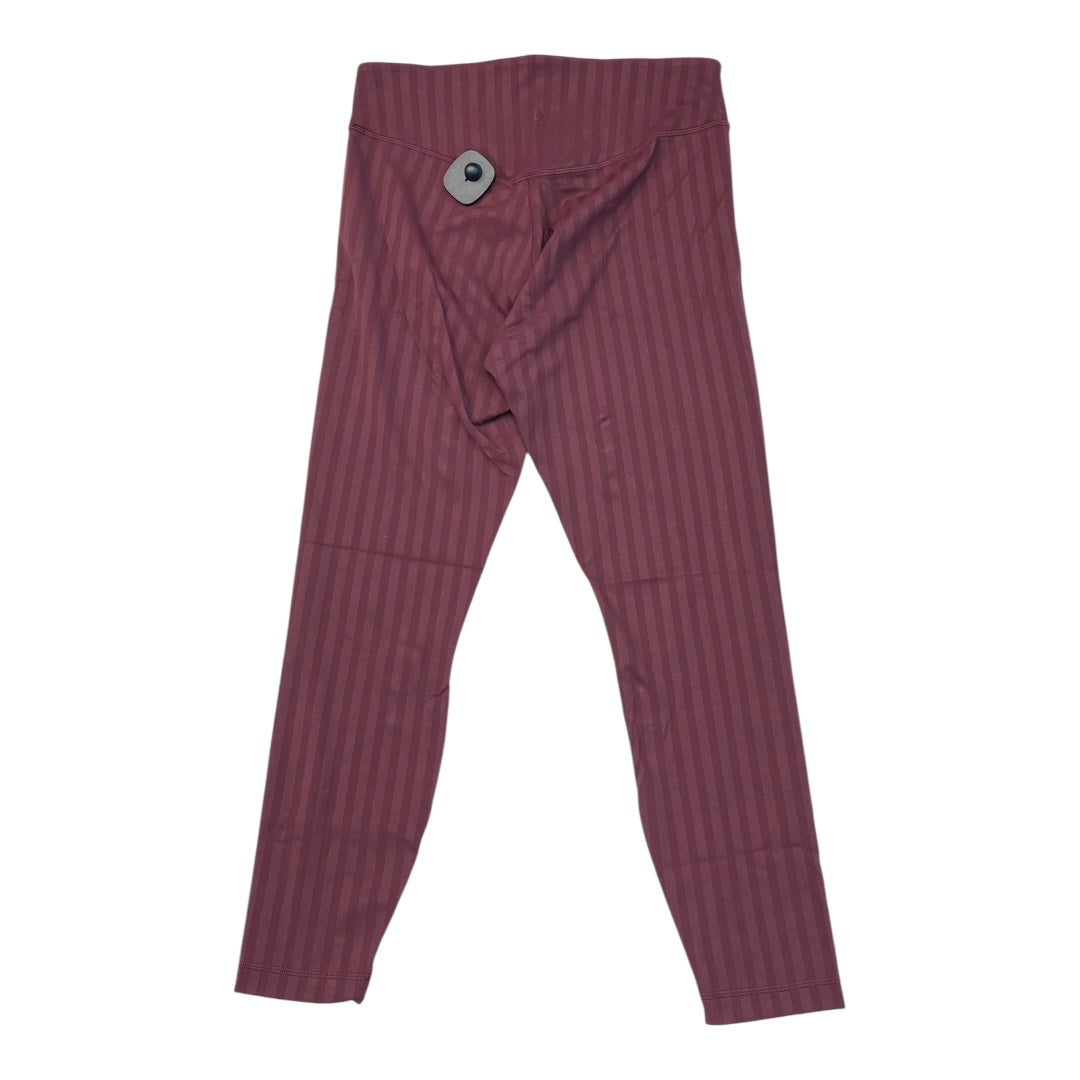Athletic Leggings By Lululemon In Maroon, Size:10
