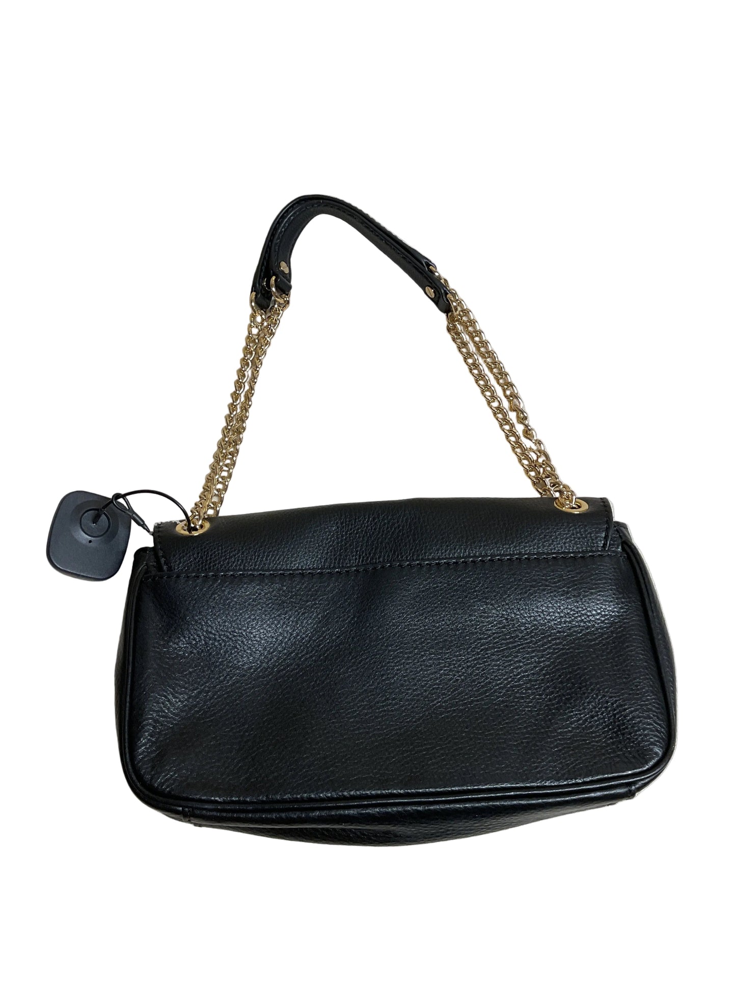 Handbag Designer By Michael Kors In Black & Gold, Size:Small