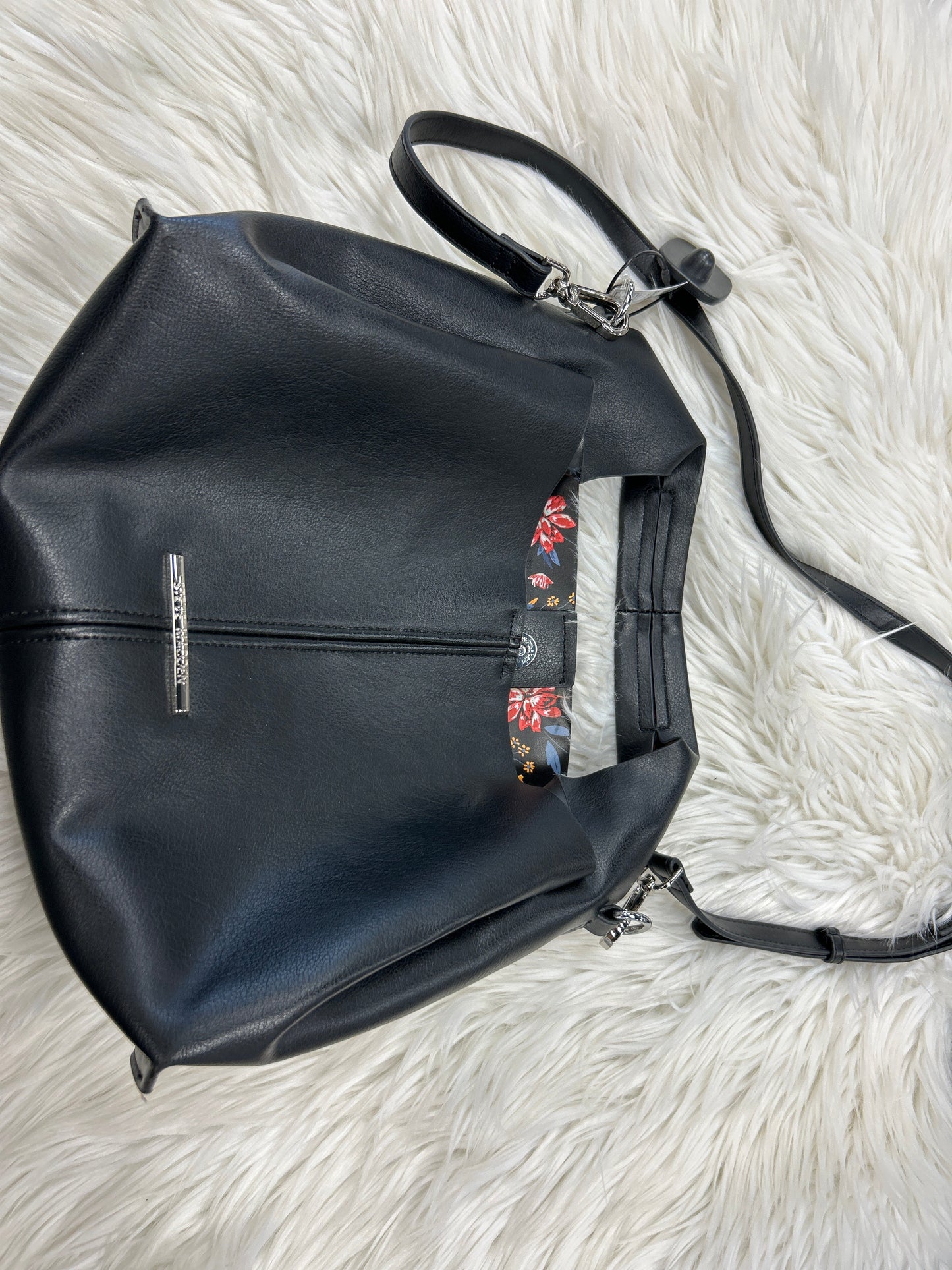 Handbag By Steve Madden In Black, Size:Medium