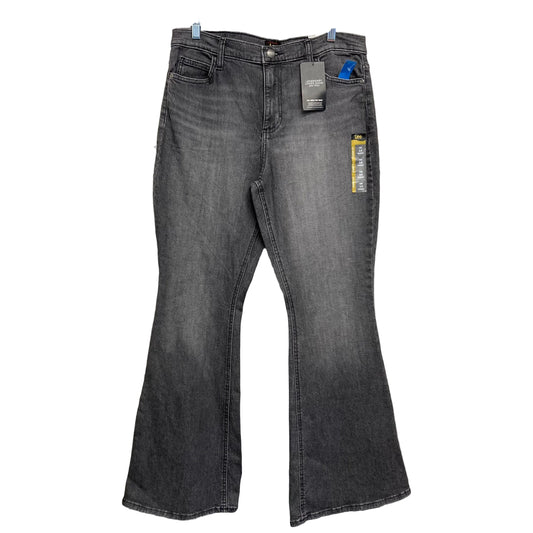 Jeans Flared By Lee In Grey, Size:14