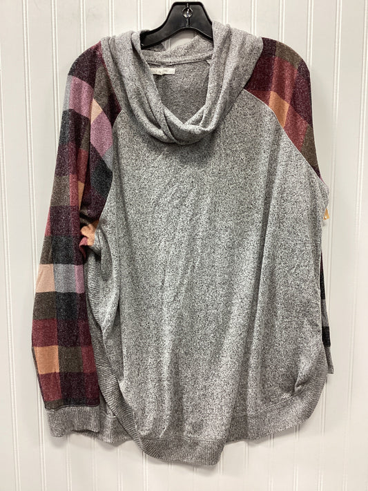 Top Ls By Maurices In Grey, Size:1X