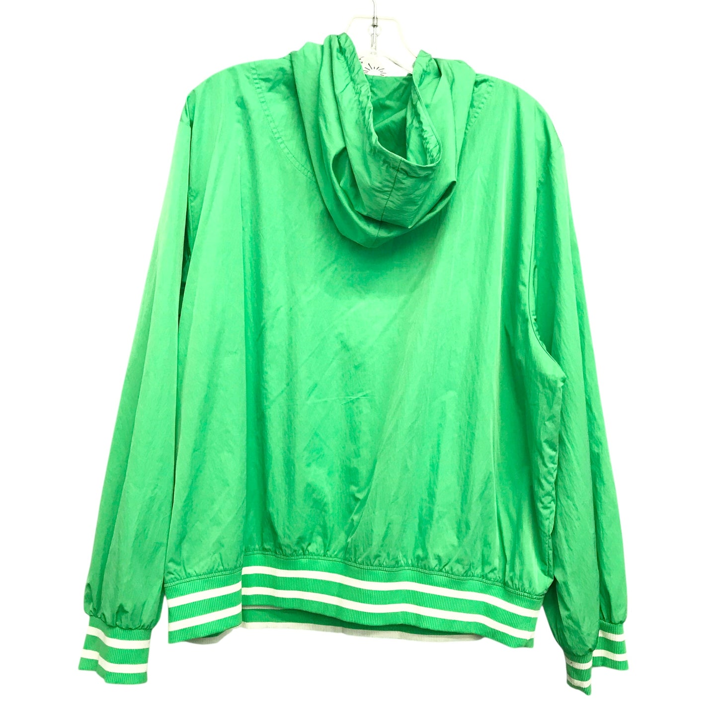 Athletic Jacket By Offline In Green, Size:1X