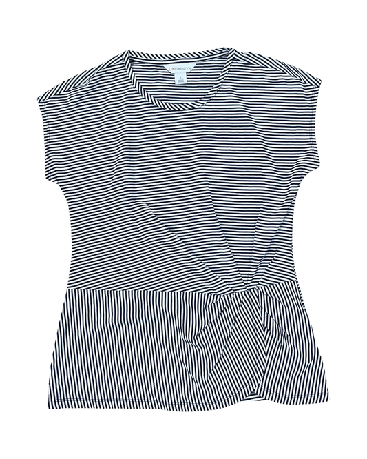 Top Ss By Liz Claiborne In Blue & White, Size:S