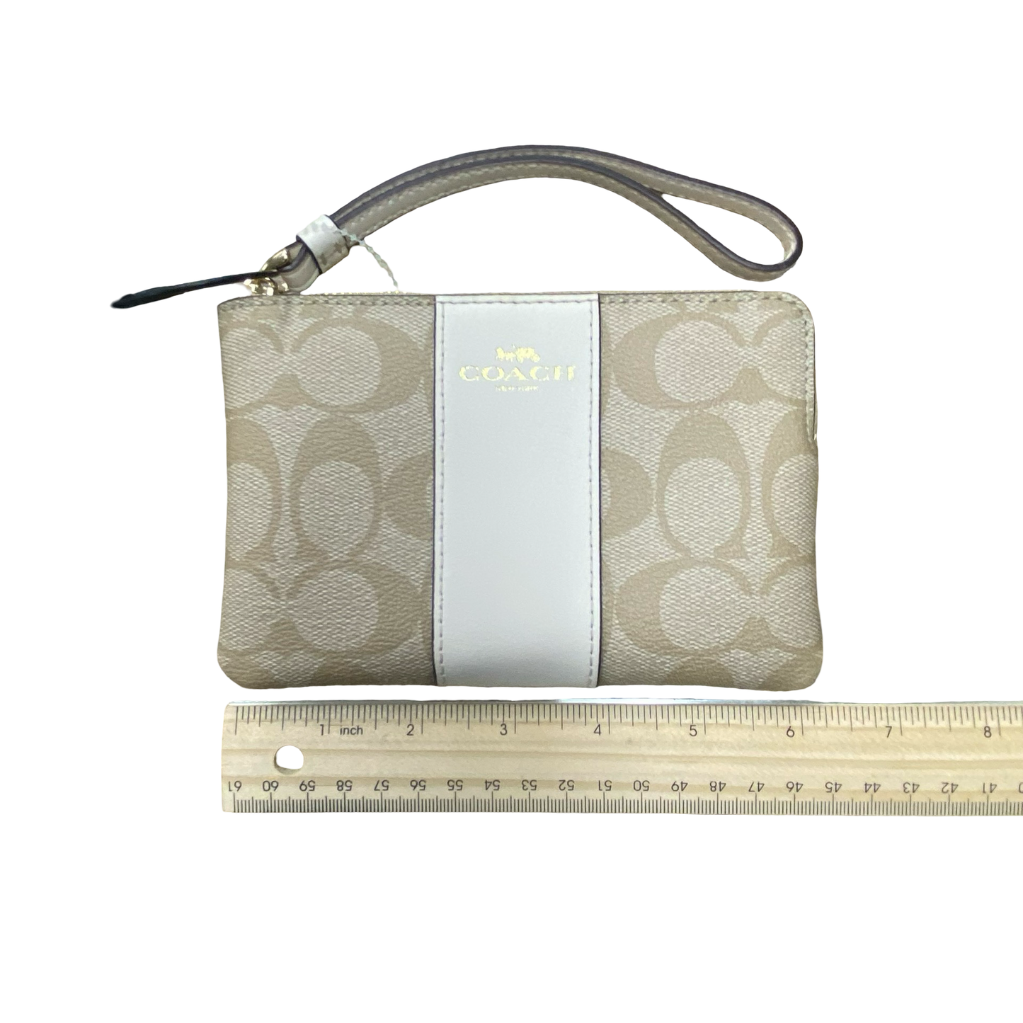 Wallet Designer By Coach In Cream, Size:Small