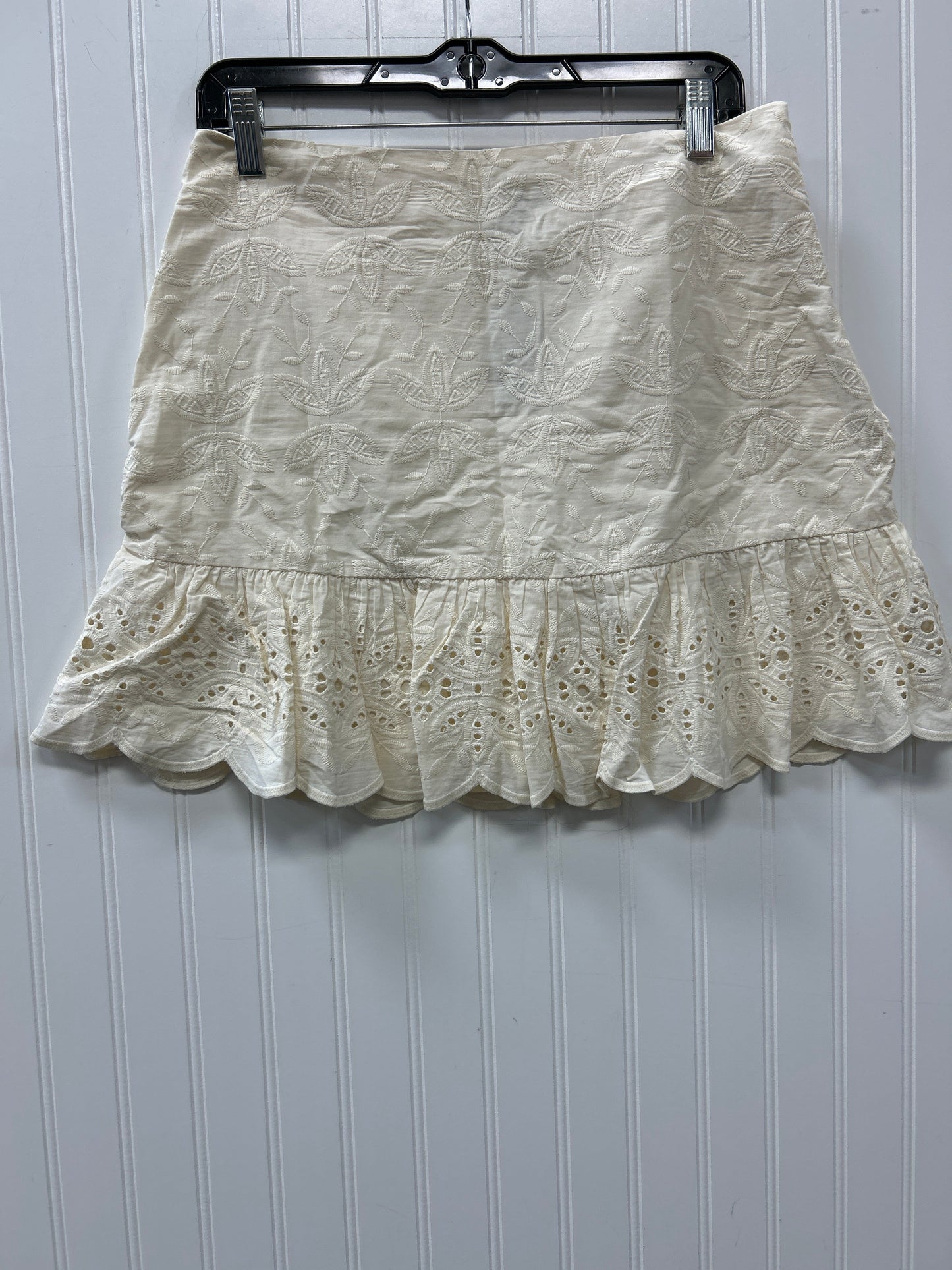 Skirt Mini & Short By Express In Cream, Size:10
