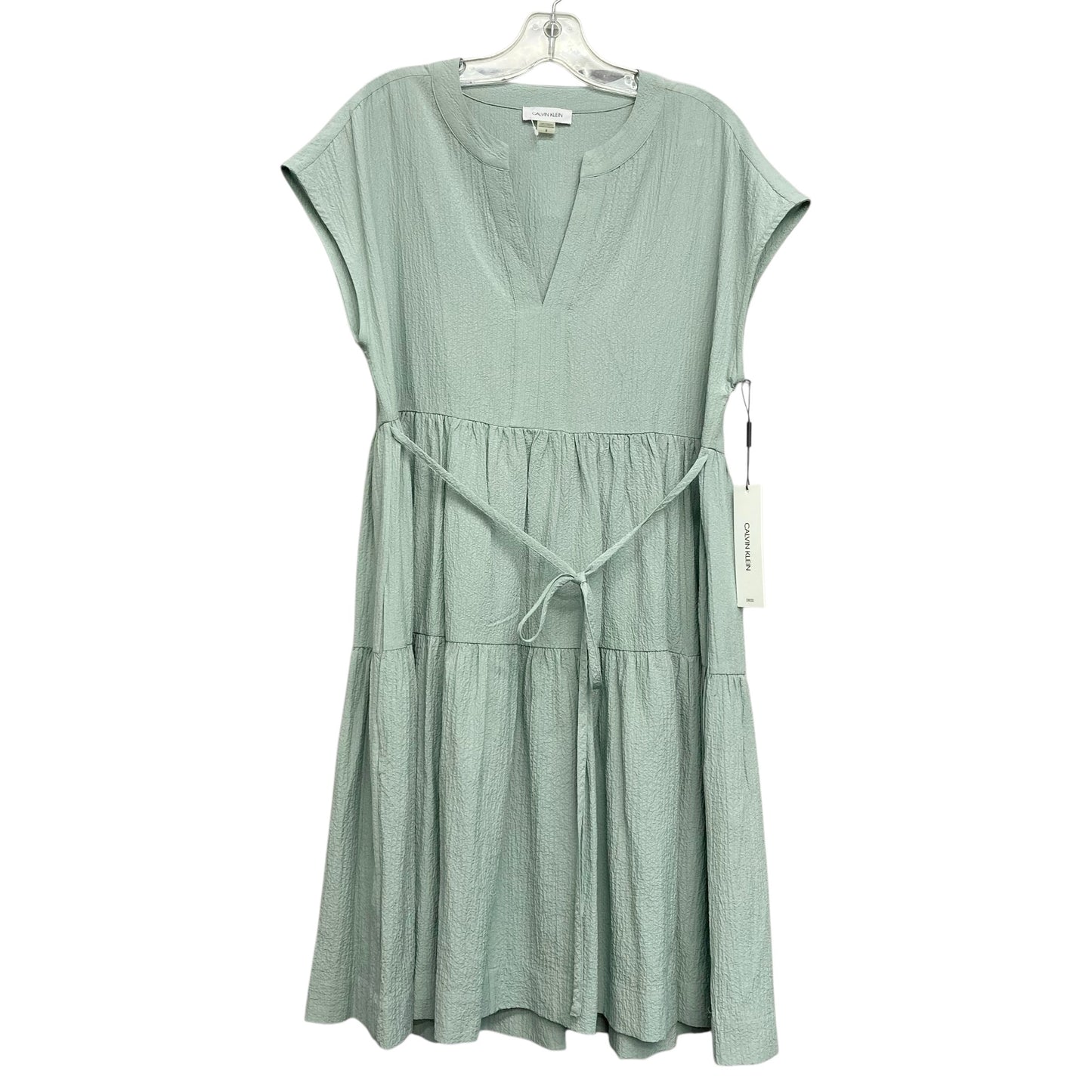 Dress Casual Maxi By Calvin Klein In Green, Size:M